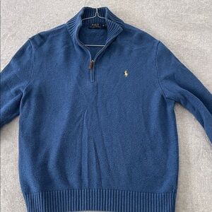 Polo by Ralph Lauren Men's Navy Zip-Up Sweater